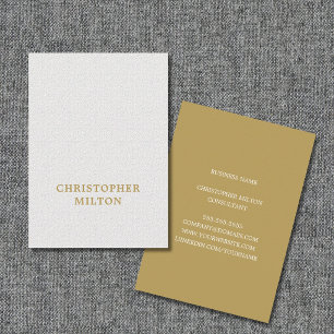 Cartão De Visita Consultor Elegante Minimalista Textura Branco Marr
