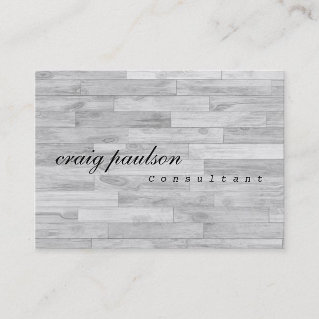 Cartão De Visita Consultor exclusivo de Design do Parquet Simples d (Frente)