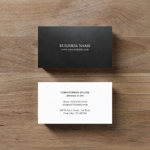 Cartão De Visita Consultor Preto Texturizado Minimalista Elegante