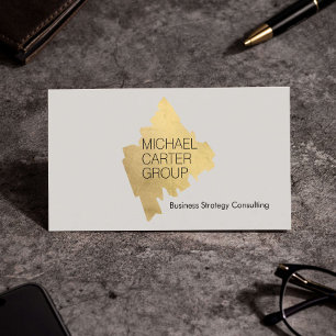 Cartão De Visita Consultor Profissional Ouro Moderno
