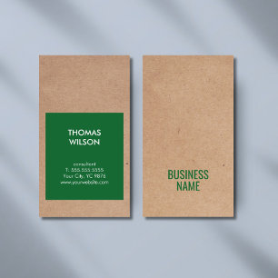 Cartão De Visita Consultor Verde do Livro Verde Legal Moderno