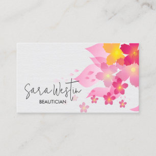 Cartão De Visita Consultora de Beleza Esteticista