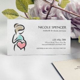 Cartão De Visita Consultora de Lactação do Treinador Doula Birth