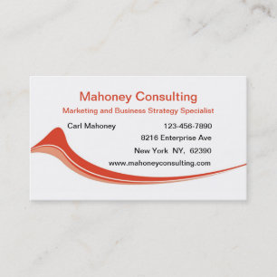 Cartão De Visita Consultoria de Marketing de negócios modernos