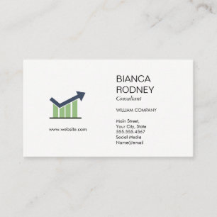 Cartão De Visita Consultoria de Marketing Pontos de análise do gr