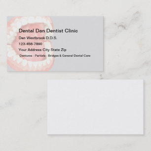 Cartão De Visita Consultório Dentário Boca Aberta Moderna