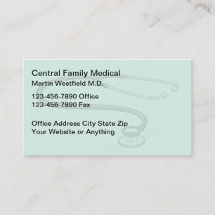 Cartão De Visita Consultório Médico Simples de Clínico Geral