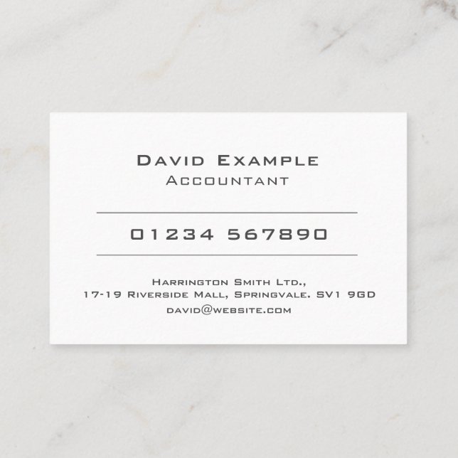 Cartão De Visita Contador com Foto do Titular (Verso)