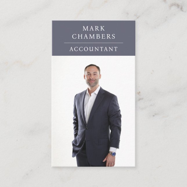 Cartão De Visita Contador de Fotografias Profissional Moderno (Frente)