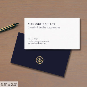 Cartão De Visita Contador Simples Elegante CPA