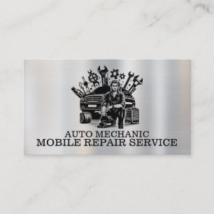 Cartão De Visita Contato metálico de reparo mecânico automático par
