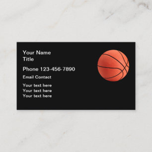 Cartão De Visita Contato Tema Basquetebol