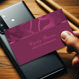 Cartão de visita Contemporâneo de Framboesa