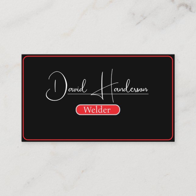 Cartão De Visita Contratante do Fabricante Profissional de Soldadur (Frente)