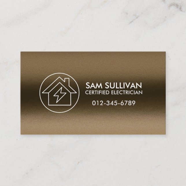 Cartão De Visita Contratante elétrico eletricista (Frente)