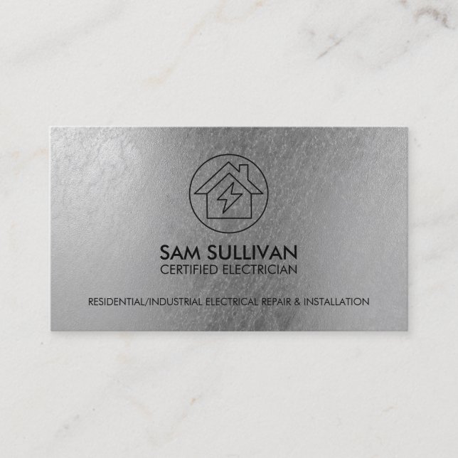 Cartão De Visita Contratante elétrico eletricista (Frente)