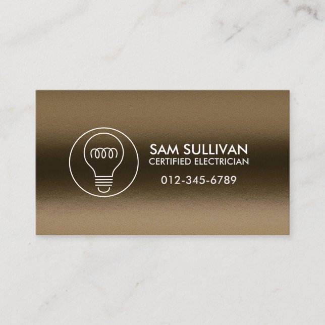 Cartão De Visita Contratante elétrico eletricista (Frente)