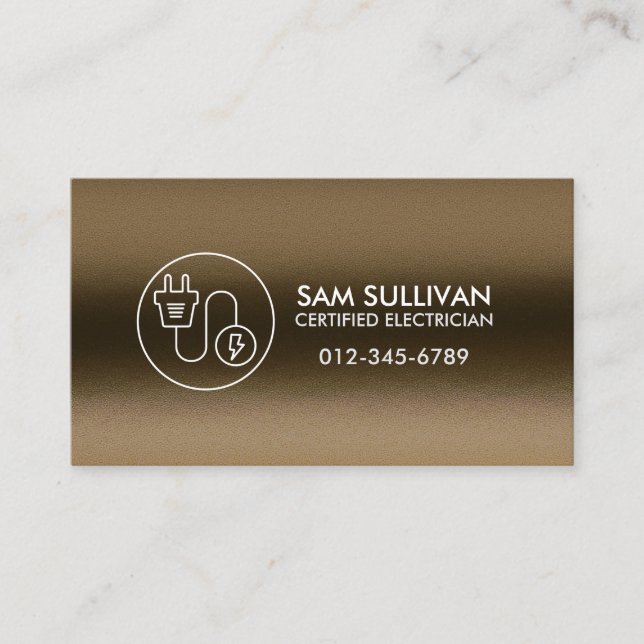 Cartão De Visita Contratante elétrico eletricista (Frente)