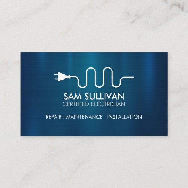 Cartão De Visita Contratante elétrico eletricista (Frente)