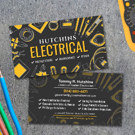 Cartão De Visita Contratante Elétrico Profissional - Eletricista