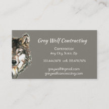 Contratante Lobo Cinza Personalizado