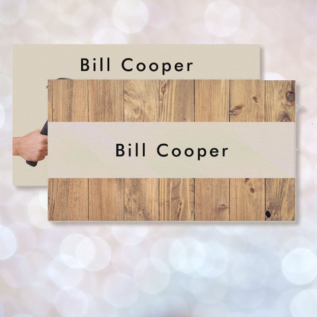 Cartão De Visita Contrato de Reparo Doméstico Personalizável do Han (Criador carregado)