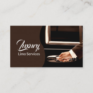 Cartão De Visita Controlador de serviço Limo, Computador, Taxi Car