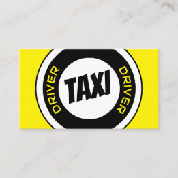 Cartão De Visita Controlador de táxi profissional taxi amarelo táxi