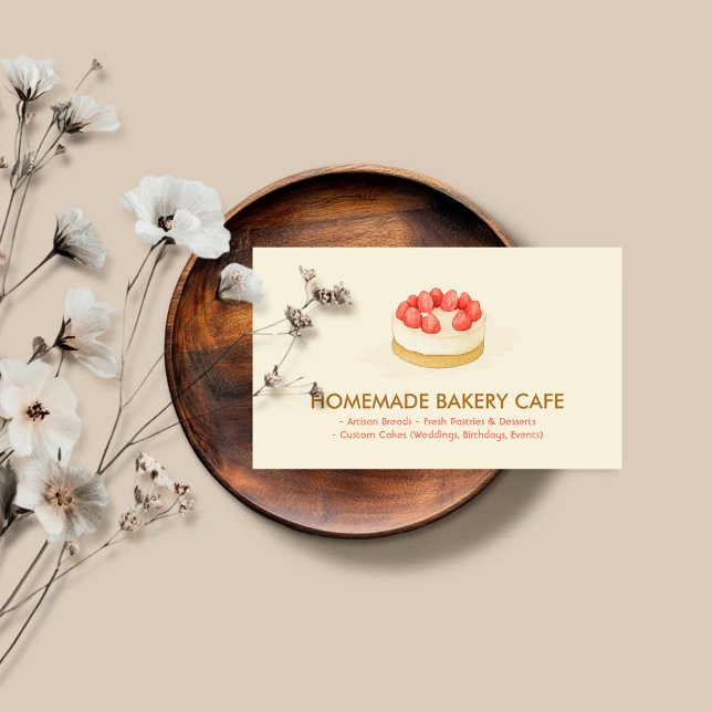 Cartão De Visita Cookies de Criador de Bolo - padaria de aniversári (Criador carregado)