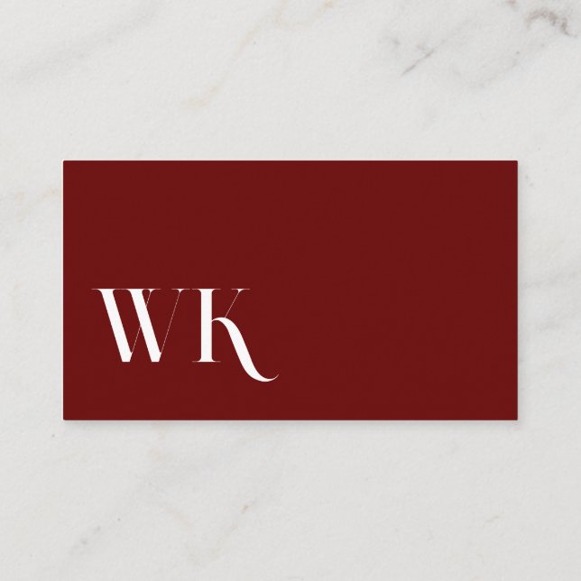 Cartão De Visita Cool, blau, schwarz | Kartenhaus Modern (Verso)