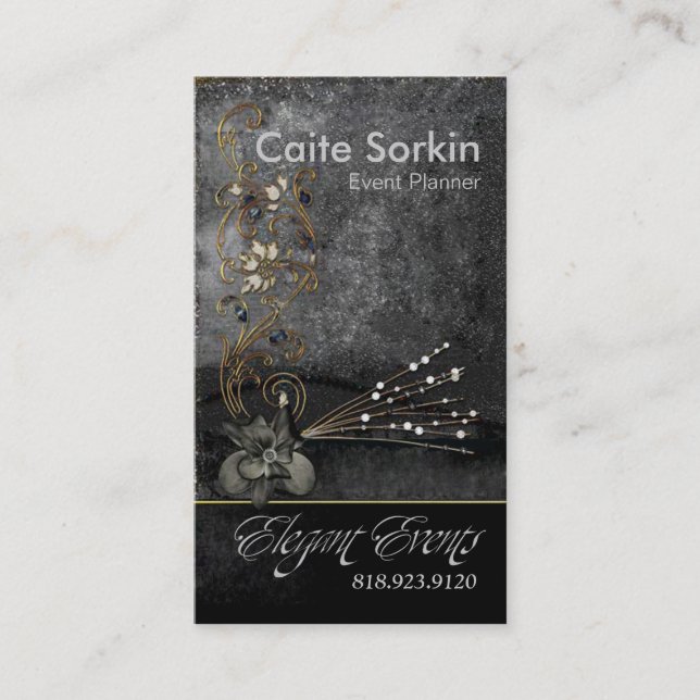 Cartão De Visita "Coordenador do partido do planejador de evento (Frente)