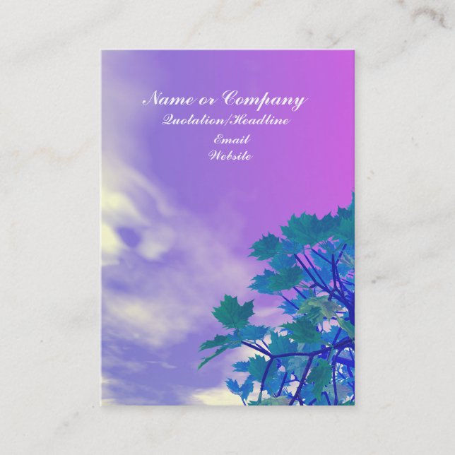 Cartão De Visita Copa de árvore (Frente)