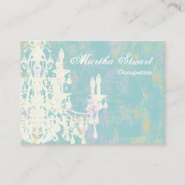 Cartão De Visita COR DA MUDANÇA DO Coco Chandelier -