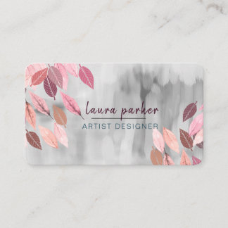 Cartão De Visita Cor d'água, cor-de-rosa, cor-de-rosa, marca a natu