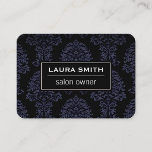 Cartão De Visita Cor damasco clássica