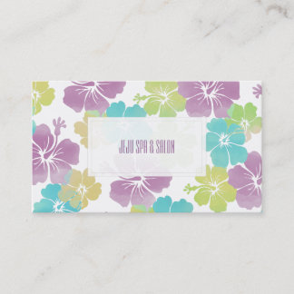 Cartão De Visita Cor de Fundo do PixDezines Hibiscus/DIY