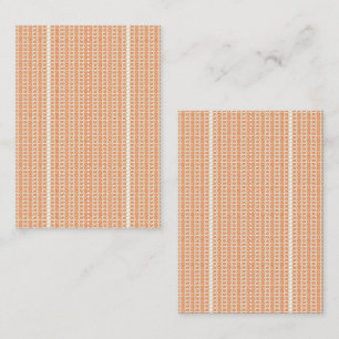 Cartão De Visita Cor de fundo laranja e branco vibrante com