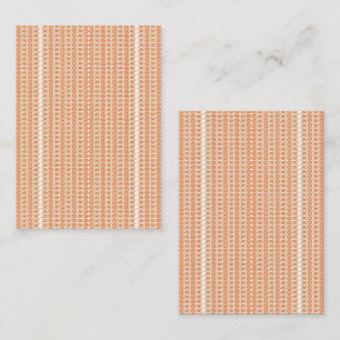 Cartão De Visita Cor de fundo laranja e branco vibrante com