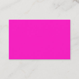 Cartão de visita cor-de-rosa chocante