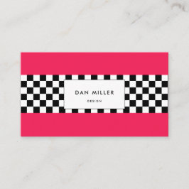 Cartão De Visita Cor-de-rosa claro e tabuleiro