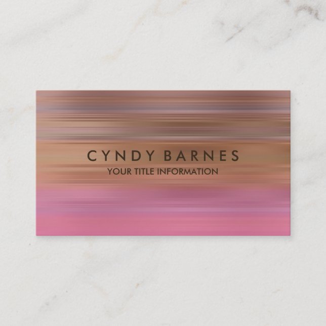 Cartão de visita cor-de-rosa-laranja-púrpura (Frente)