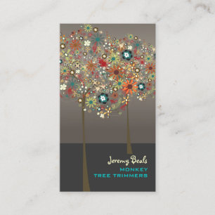 Cartão De Visita Cor do outono Blooms/DIY do vintage de