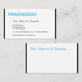 Cartão De Visita Cor e tipografia