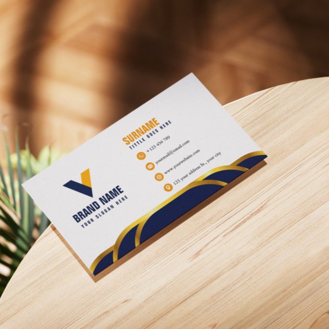 Cartão De Visita Cor Escura de Luxo (Criador carregado)