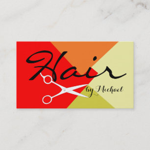 Cartão De Visita Cor Moderna Elegante De Estímulo De Cabelo #13