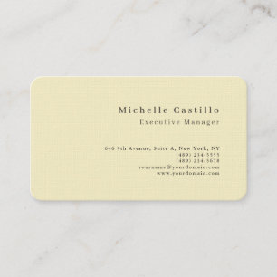 Cartão De Visita Cor Pastel Minimalista Moderno Nome Simples