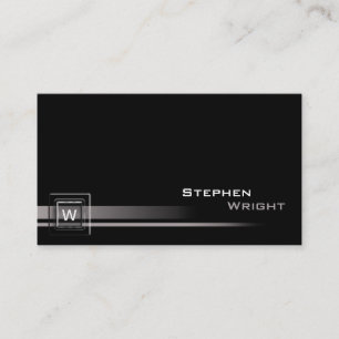 Cartão De Visita Cor Personalizada Moderna do Cubo Monograma do Can