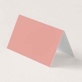 Cartão De Visita Cor simples rosa flamingo pastel