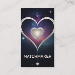 Cartão De Visita Coração Celestial do Matchmaker