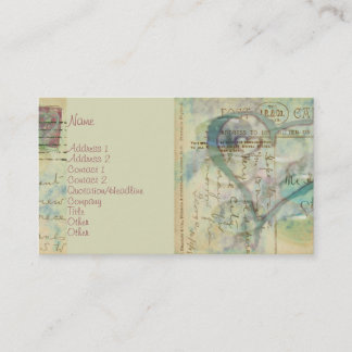 Cartão De Visita Coração-Enfrentado